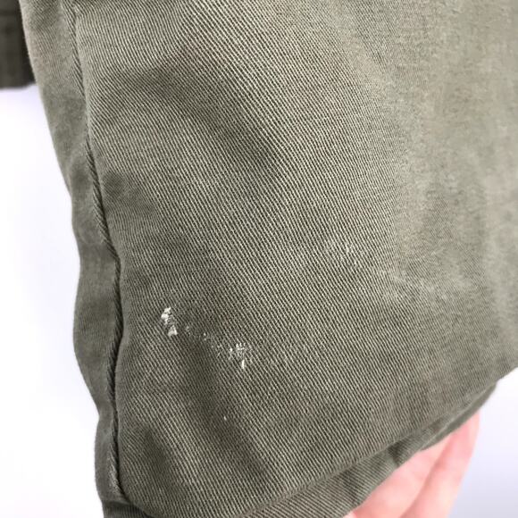 NUDE The Label Military Utility Field Jacket S Army Green Pockets Drawstring - Picture 6 of 6